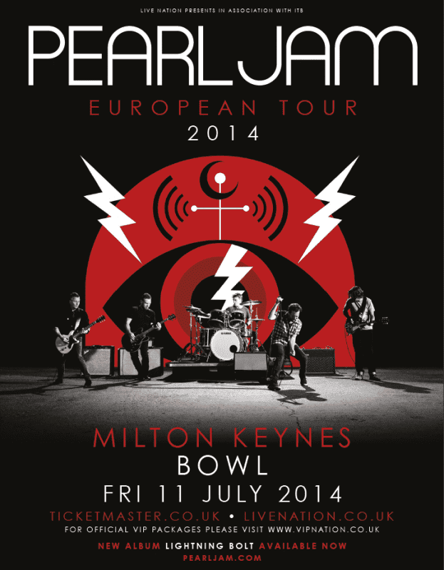 BRMC open for Pearl Jam on July 11 at Milton Keynes Bowl